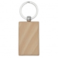 Gian Beech Wood Rectangular Keychain 4