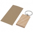 Gian Beech Wood Rectangular Keychain 5