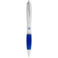 Nash Ballpoint Pen with Silver Barrel and Coloured Grip 4