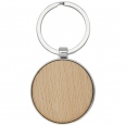 Moreno Beech Wood Round Keychain 4