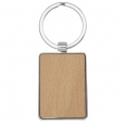 Mauro Beech Wood Rectangular Keychain 4