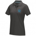 Graphite Short Sleeve WomenS GOTS Organic Polo 7