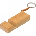 Bamboo Key Chain Phone Stand 2