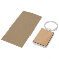 Mauro Beech Wood Rectangular Keychain 5