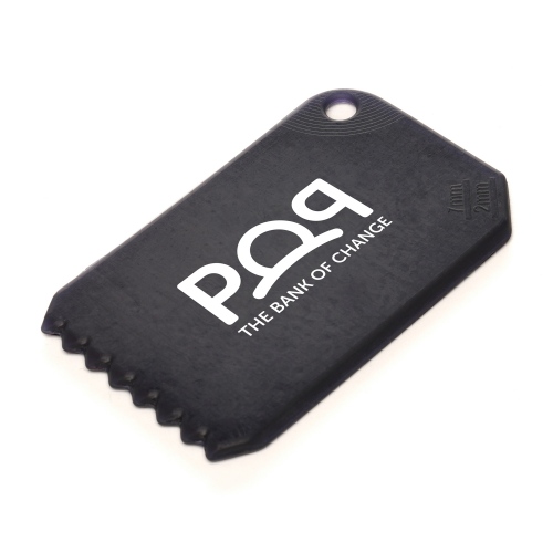 Made in Britain Recycled Business Card Style Ice Scraper