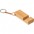 Bamboo Key Chain Phone Stand 3