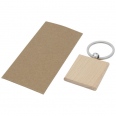 Gioia Beech Wood Squared Keychain 5