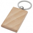 Gian Beech Wood Rectangular Keychain 1