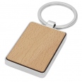 Mauro Beech Wood Rectangular Keychain 1